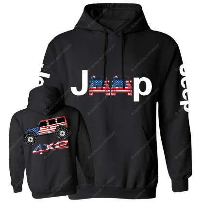 American Flag 4xe Jp Casual Hoodie