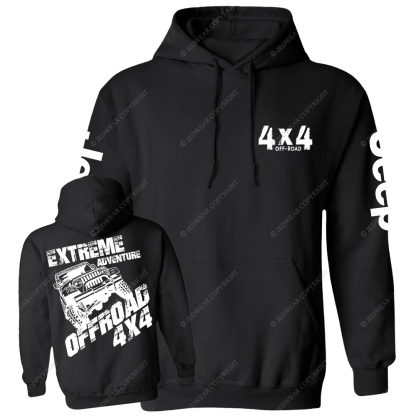 Extreme Adventure Offroad 4x4 Jp Casual Hoodie
