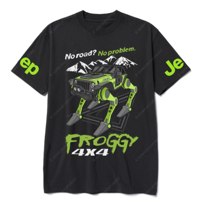 No Road No roblem  Froggy JP T-Shirt