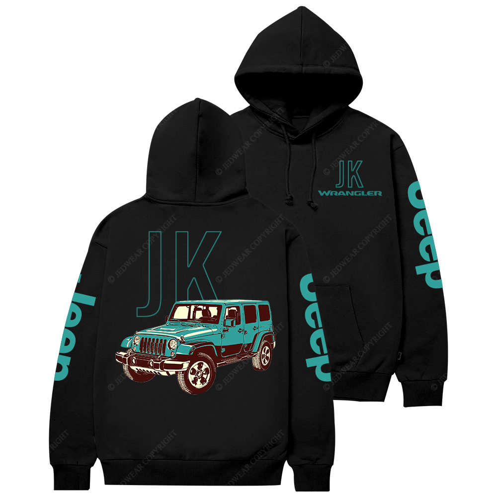 Green Wrangler JK Jp Casual Hoodie