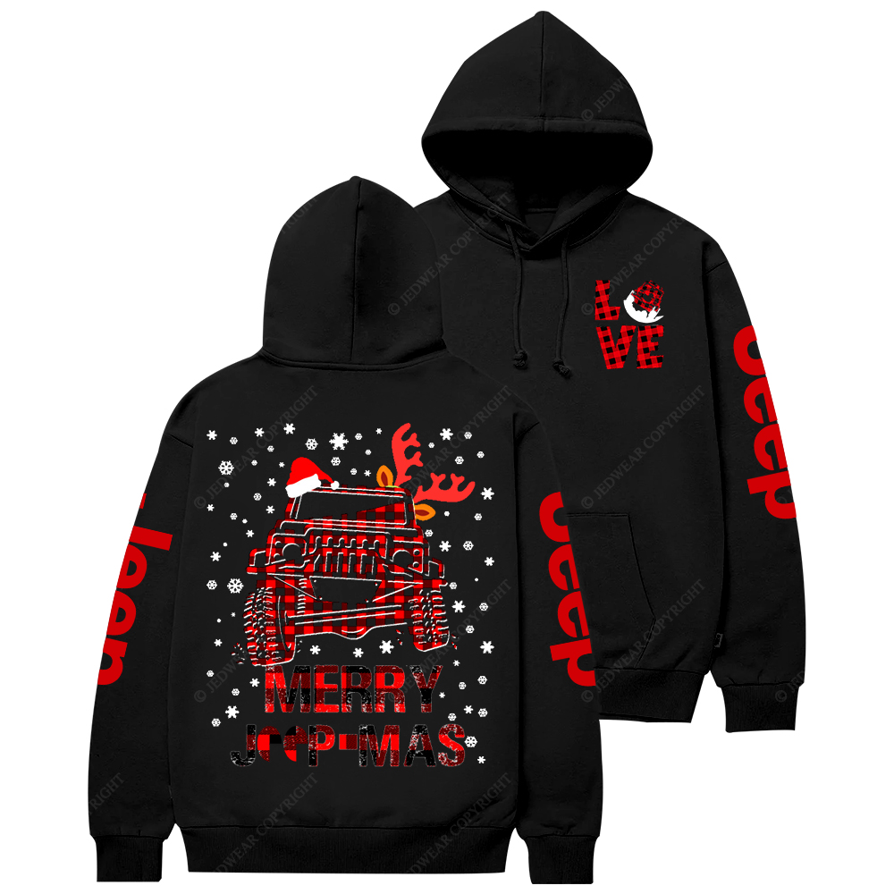 Red Merry Christmas Love Duck Jp Casual Hoodie