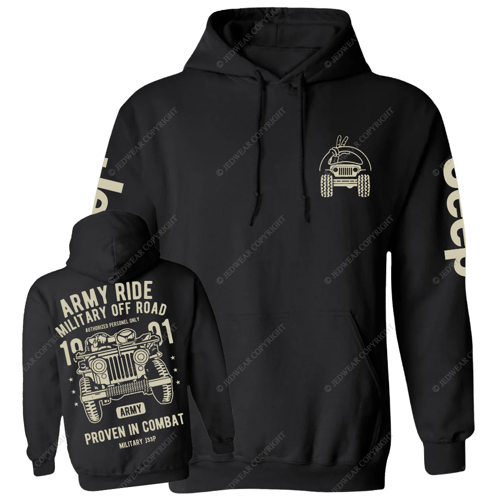 Army Ride Military Off Road 1991 Jp Casual Hoodie
