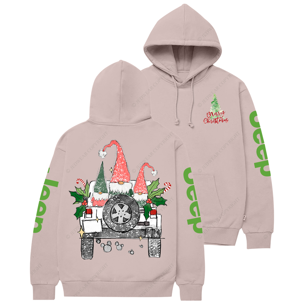 Gnomes Merry Christmas Watercolor Jp Casual Hoodie