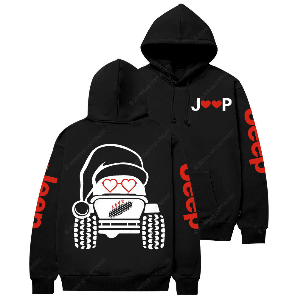 Christmas Off-Road 4x4 Santa Claus Jp Casual Hoodie