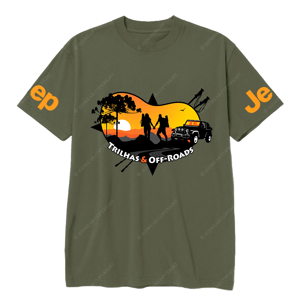 Trilhas Off-Roads Adventure Couples Camping JP T-Shirt