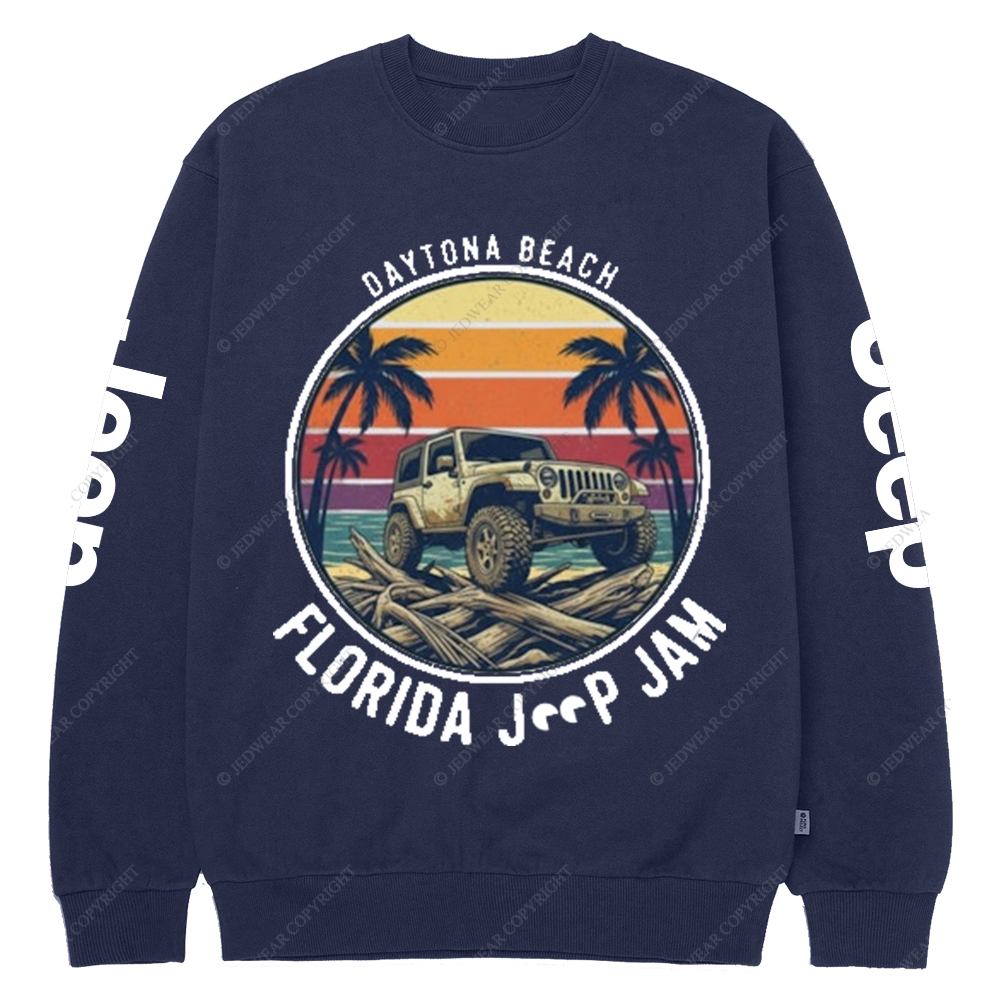 Daytona Beach Florida Jam 2025 Jp Crew Neck Sweatshirt