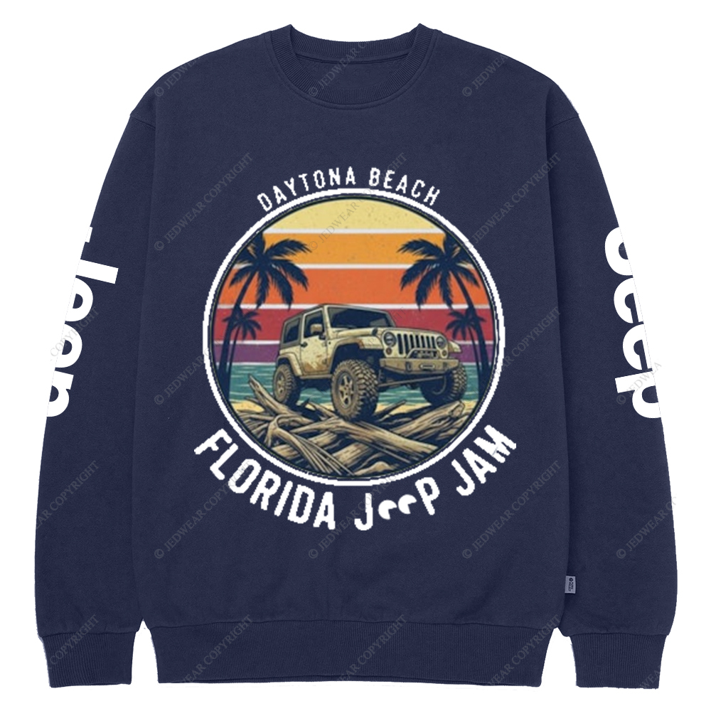 Daytona Beach Florida Jam 2025 Jp Crew Neck Sweatshirt