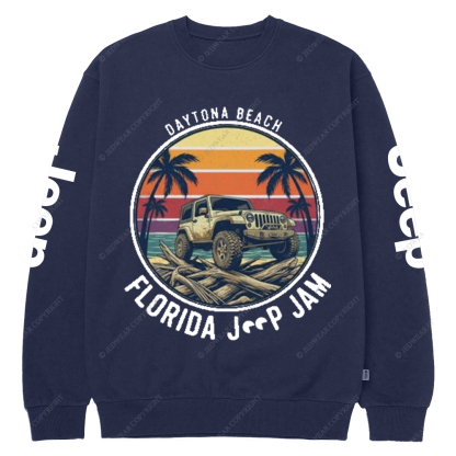 Daytona Beach Florida Jam 2025 Jp Crew Neck Sweatshirt