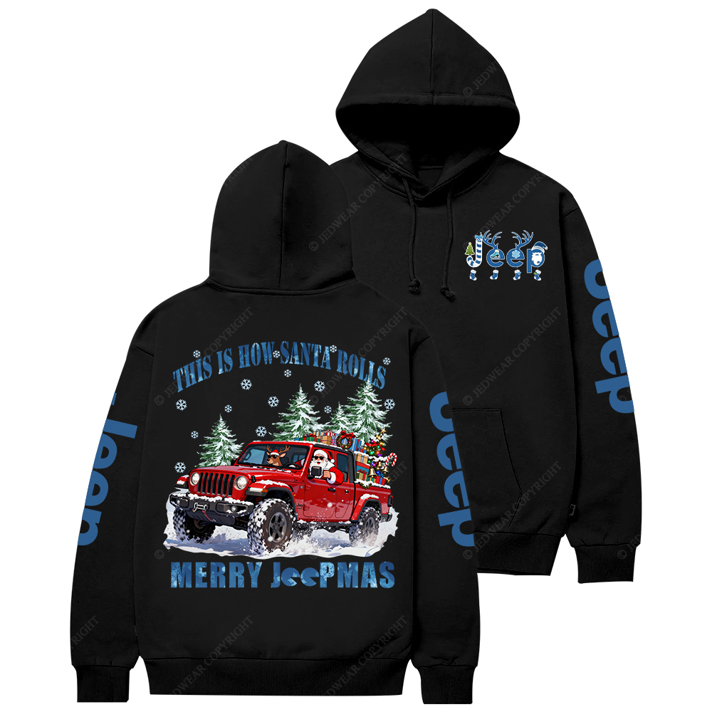 This Is How Santa Rolls Merry Christmas Jp Casual Hoodie