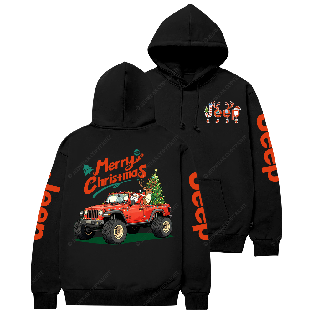 Merry Christmas Santa Claus Driving Gladiator Jp Casual Hoodie