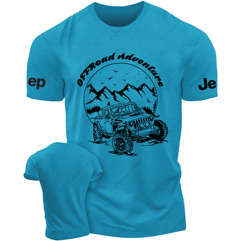Off-Road Adventure Vehicle On Mountain Road JP T-Shirt