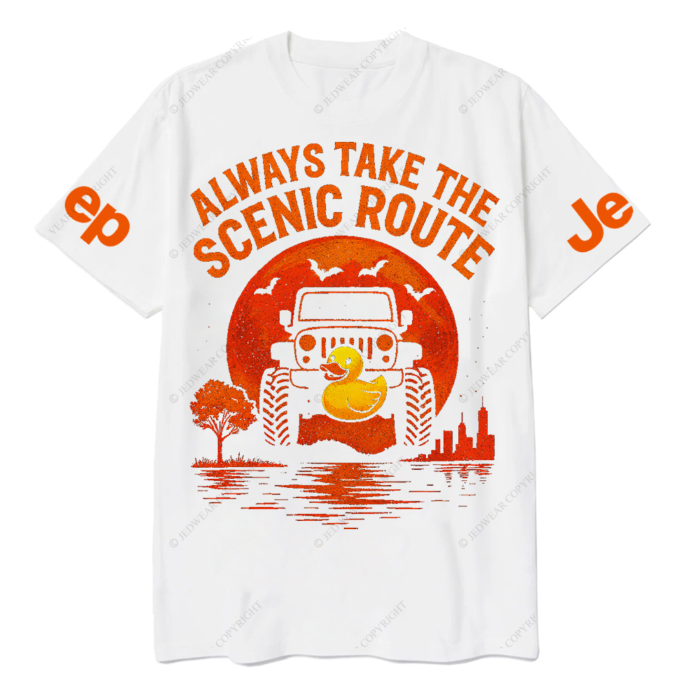Duck Always Take The Scenic Route Jp T-Shirt 