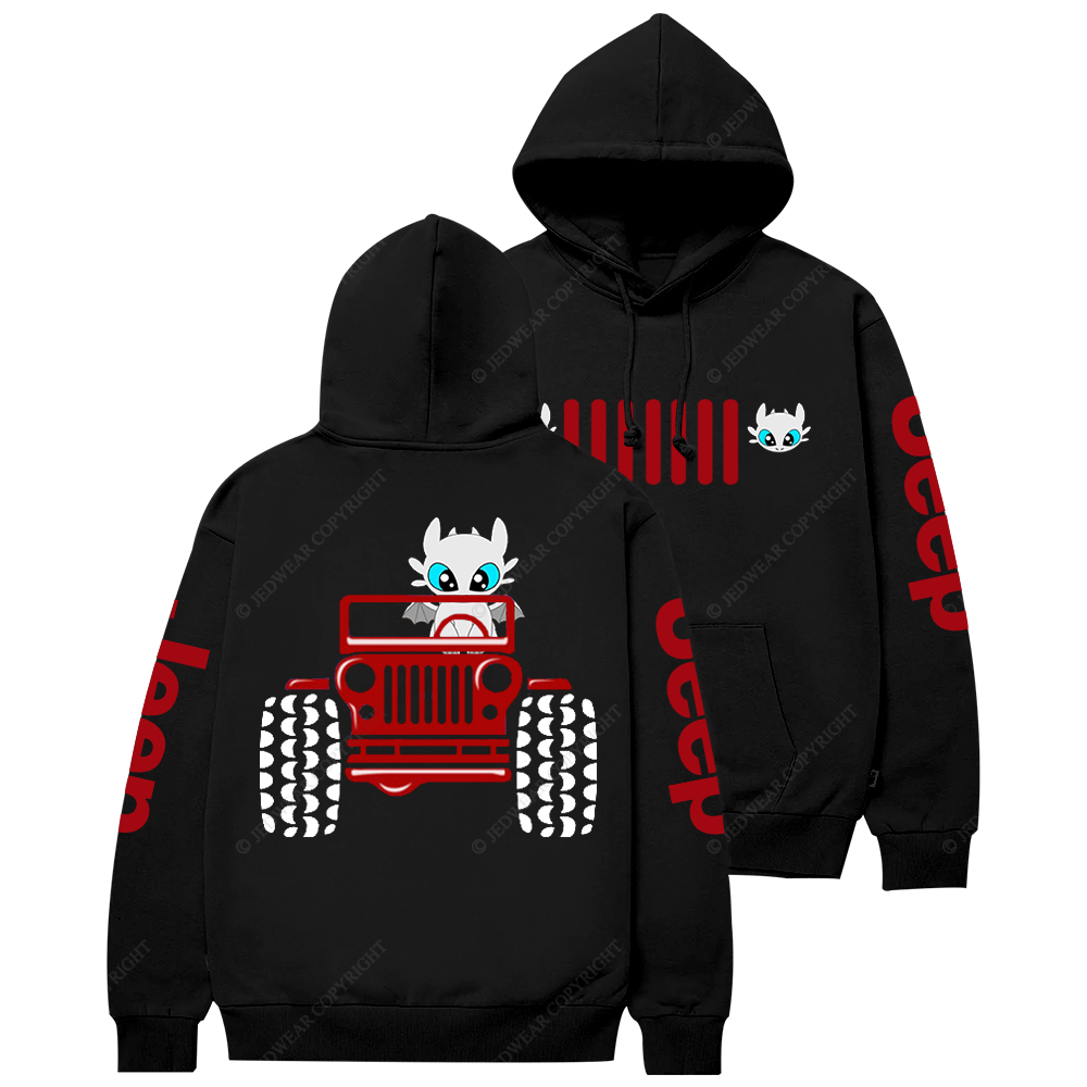 A Little Bat Is Driving A Car Jp Casual Hoodie