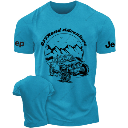 Off-Road Adventure Vehicle On Mountain Road JP T-Shirt