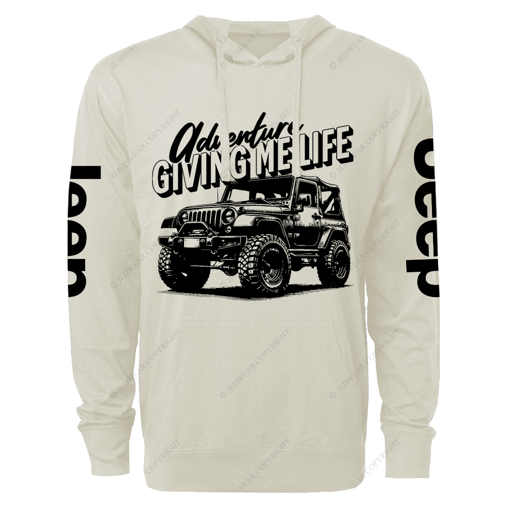 Adventure Giving Me Life Jp Lightweight Hoodie