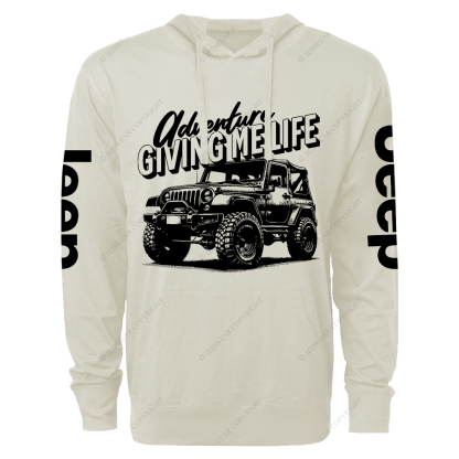 Adventure Giving Me Life Jp Lightweight Hoodie