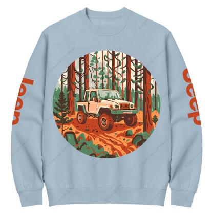 Gladiator Driving In Forest Jp Crew Neck Sweatshirt
