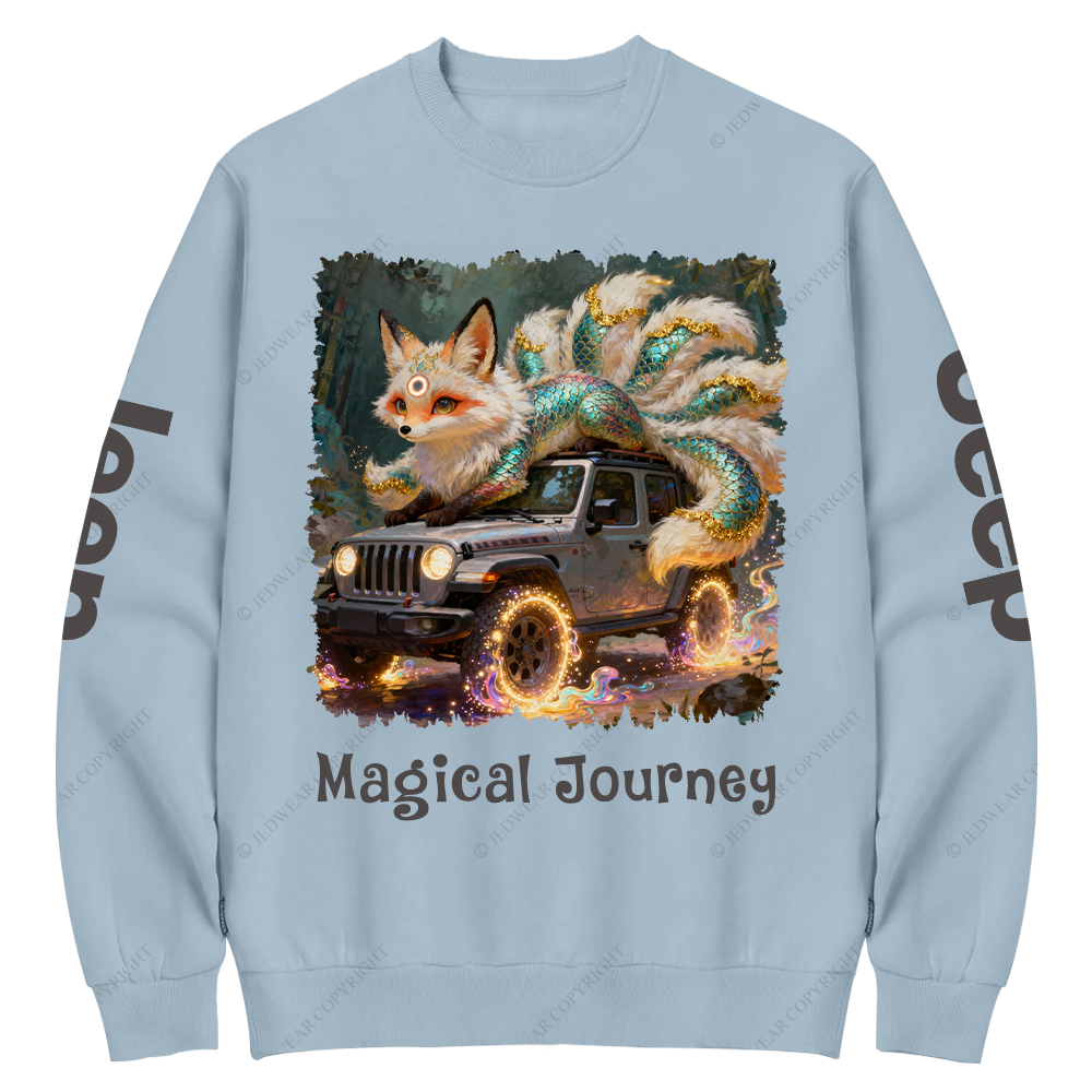 Nine Tailed Fox Magical Journey Jp Crew Neck Sweatshirt