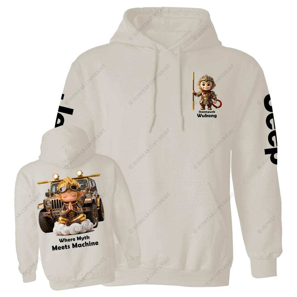 Steampunk Wukong Where Myth Meets Machine Jp Casual Hoodie