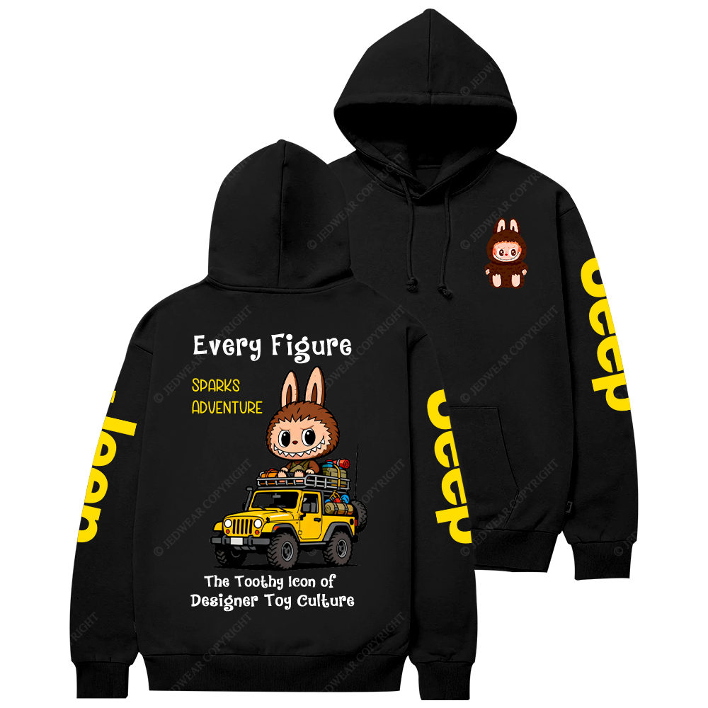 The Toothy Icon Of  Designer Toy Culture Labubu Jp Casual Hoodie
