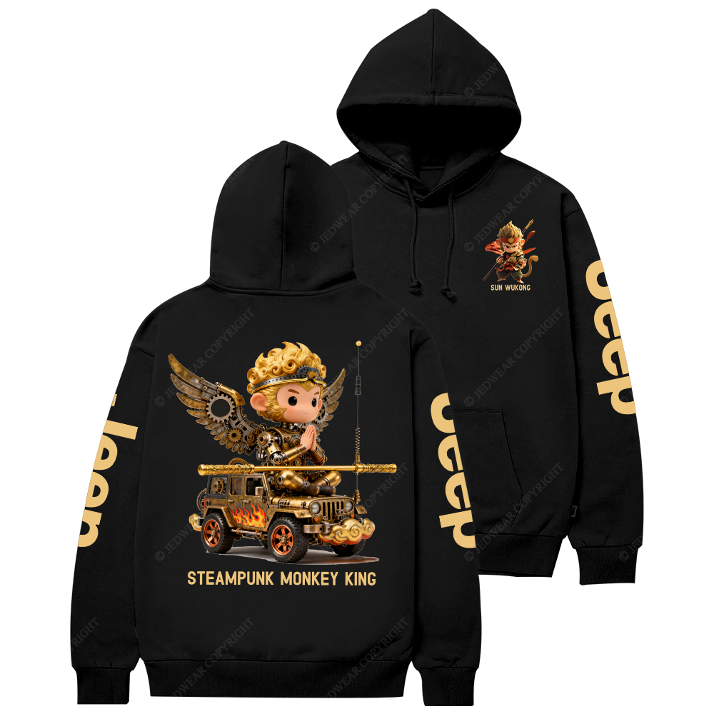 Steampunk Monkey King Jp Casual Hoodie