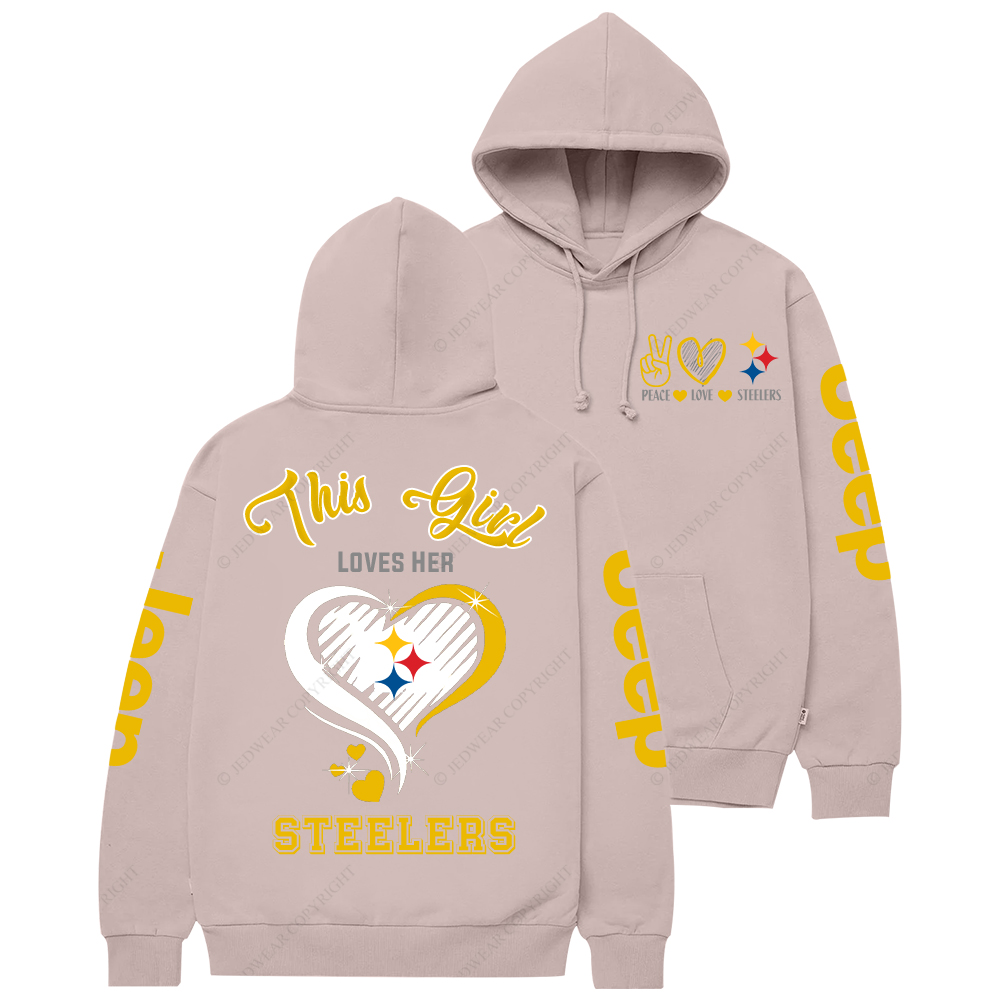 This Girl Loves Her Pittsburgh Steelers Nation Jp Casual Hoodie