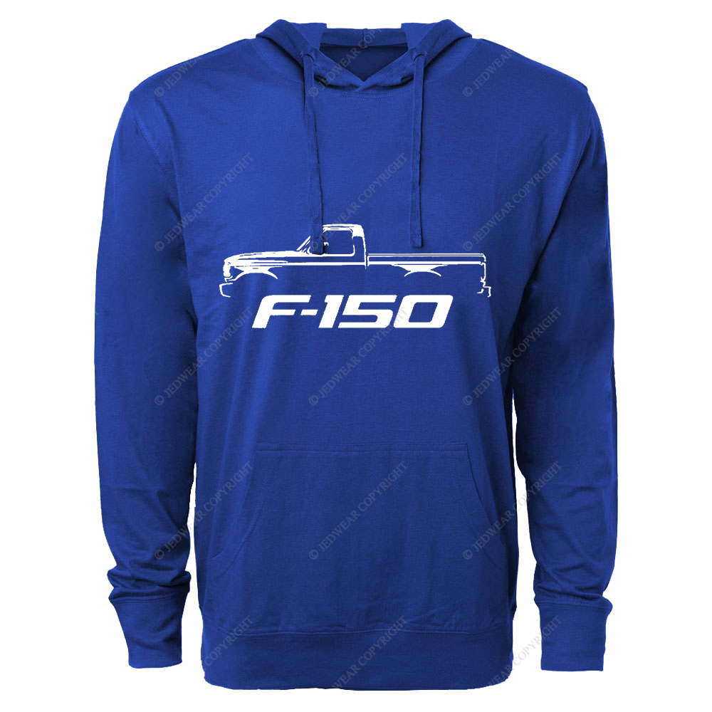 1992-96 F150 Single Cab Pickup Truck Classic Outline Design FJ Oversized Lightweight Hoodie