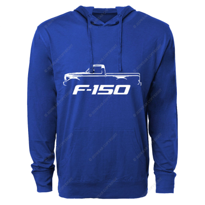 1992-96 F150 Single Cab Pickup Truck Classic Outline Design FJ Oversized Lightweight Hoodie