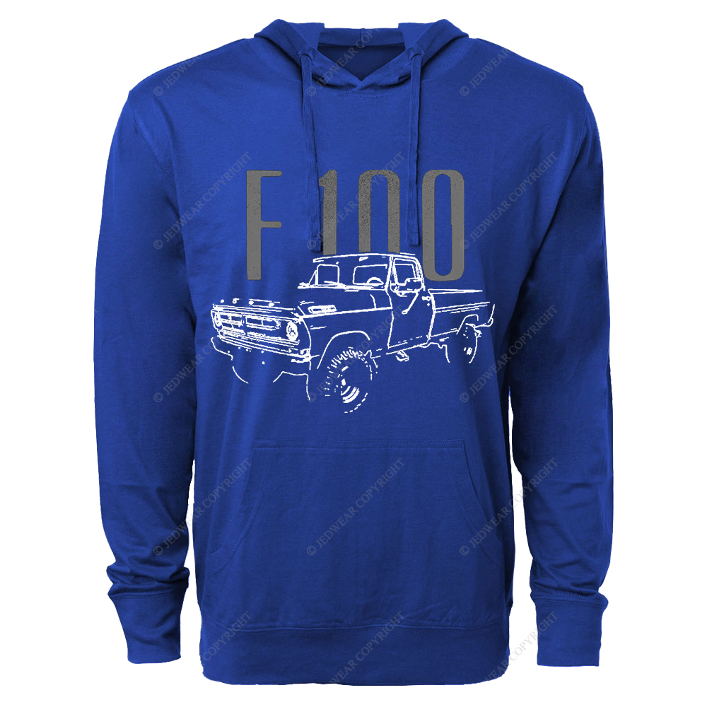 1972 F100 Vintage Pickup Truck FJ Oversized Lightweight Hoodie   