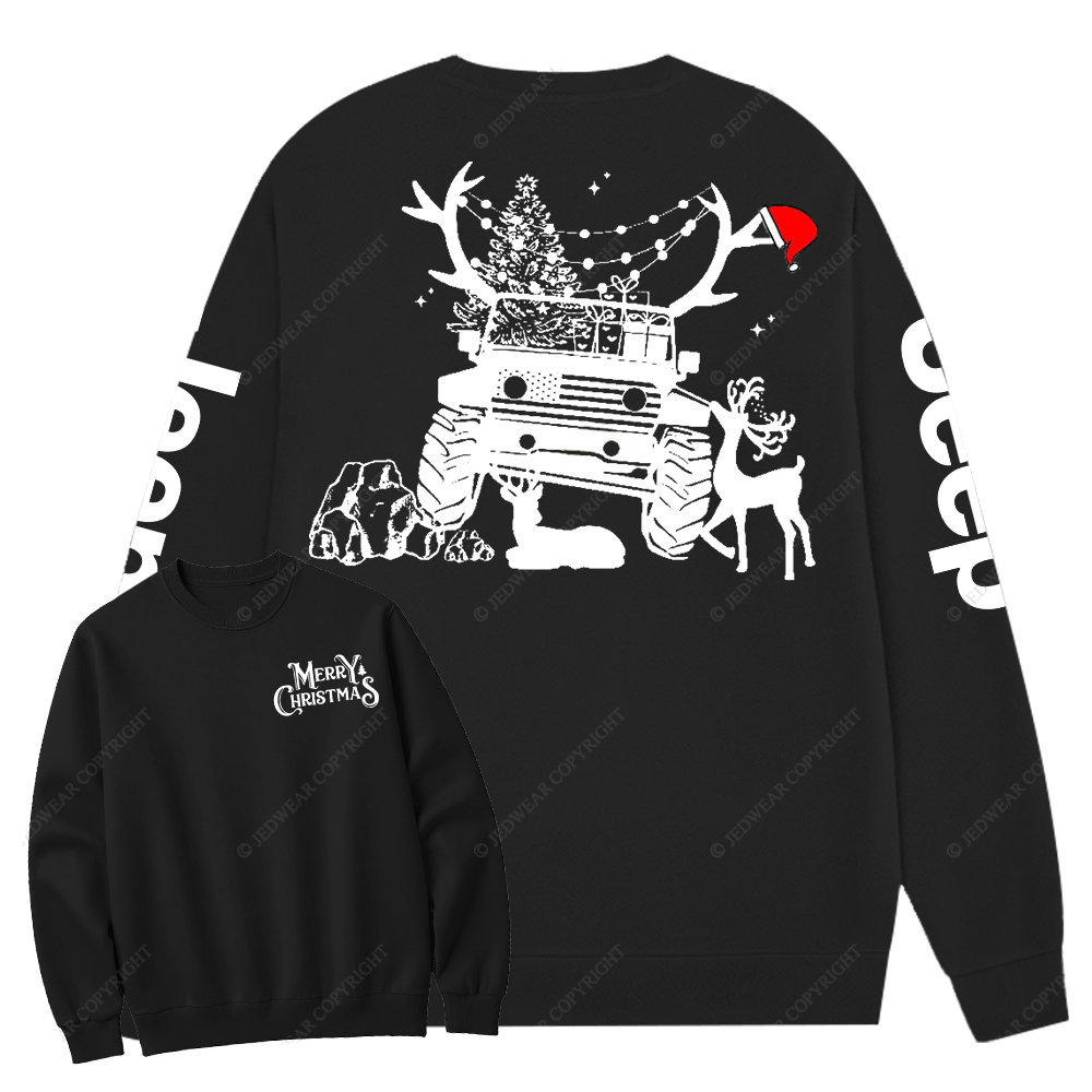Christmas American Off Road 4x4 Car Jp Crew Neck Sweatshirt