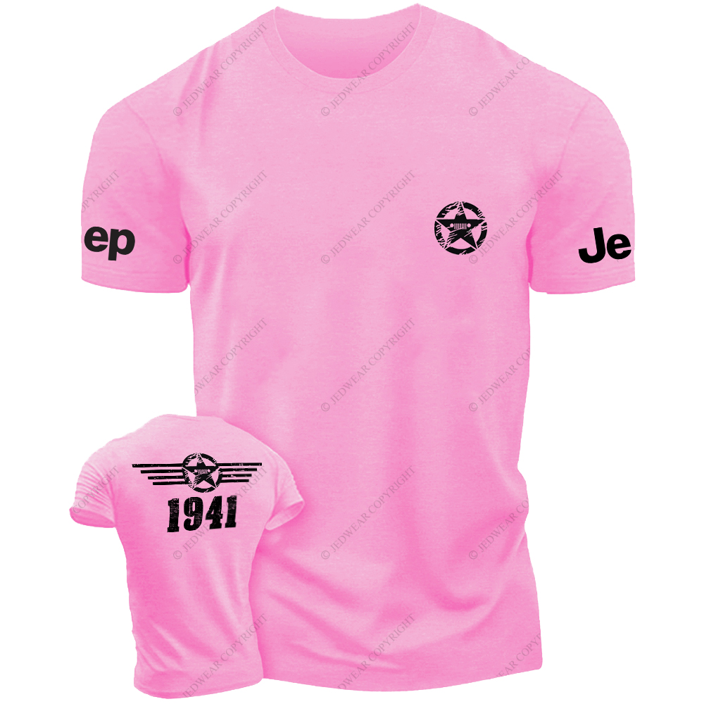 JP Created Times Since 1941 Military Star Front And Rear Design JP T-Shirt