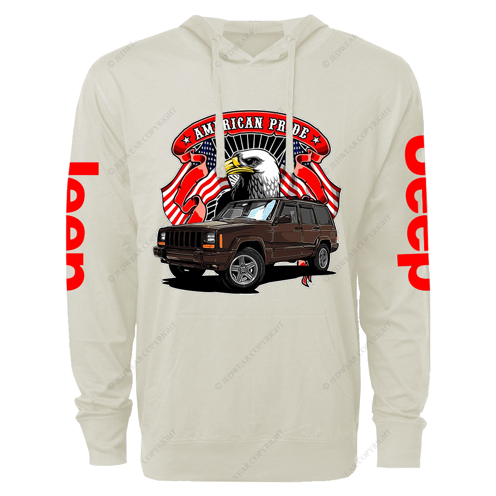American Pride Eagle Jp Oversized Lightweight Hoodie   