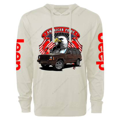 American Pride Eagle Jp Oversized Lightweight Hoodie   