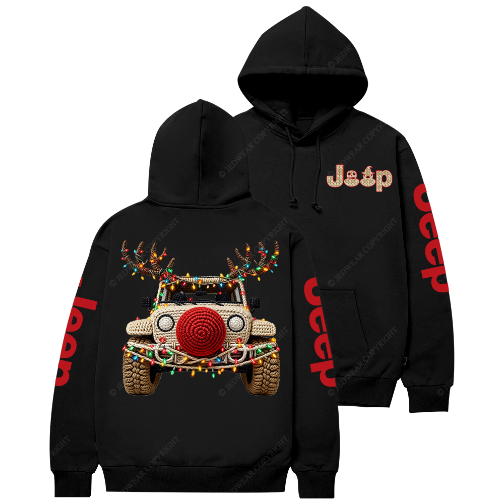 Trendy Christmas Crochet Pattern Jp Casual Hoodie