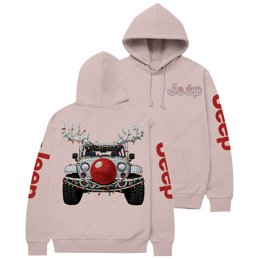 Grey Trendy Christmas Crochet Pattern Jp Casual Hoodie