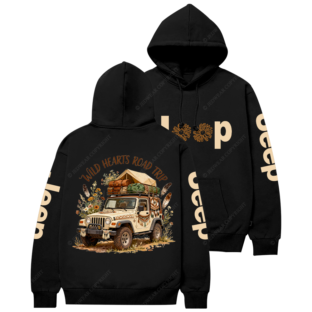 Wild Hearts Road Trip Jp Casual Hoodie