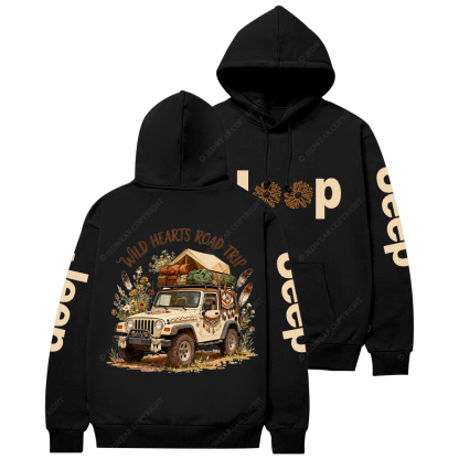Wild Hearts Road Trip Jp Casual Hoodie