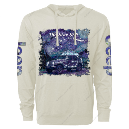 The Star Still Guides Jp Oversized Lightweight Hoodie   
