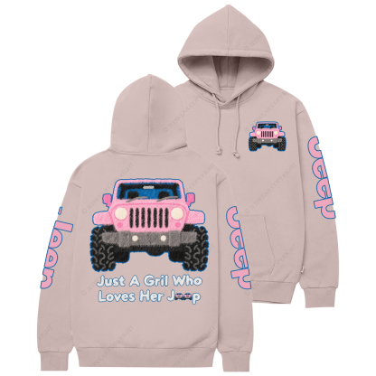 Just A Girl Who Loves A Car Jp Casual Hoodie