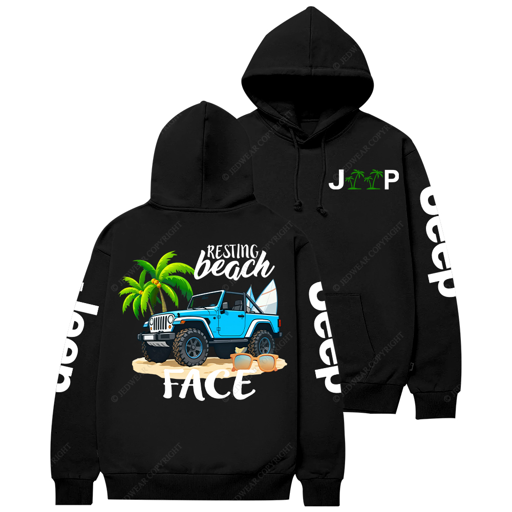 Resting Beach Face Jp Casual Hoodie