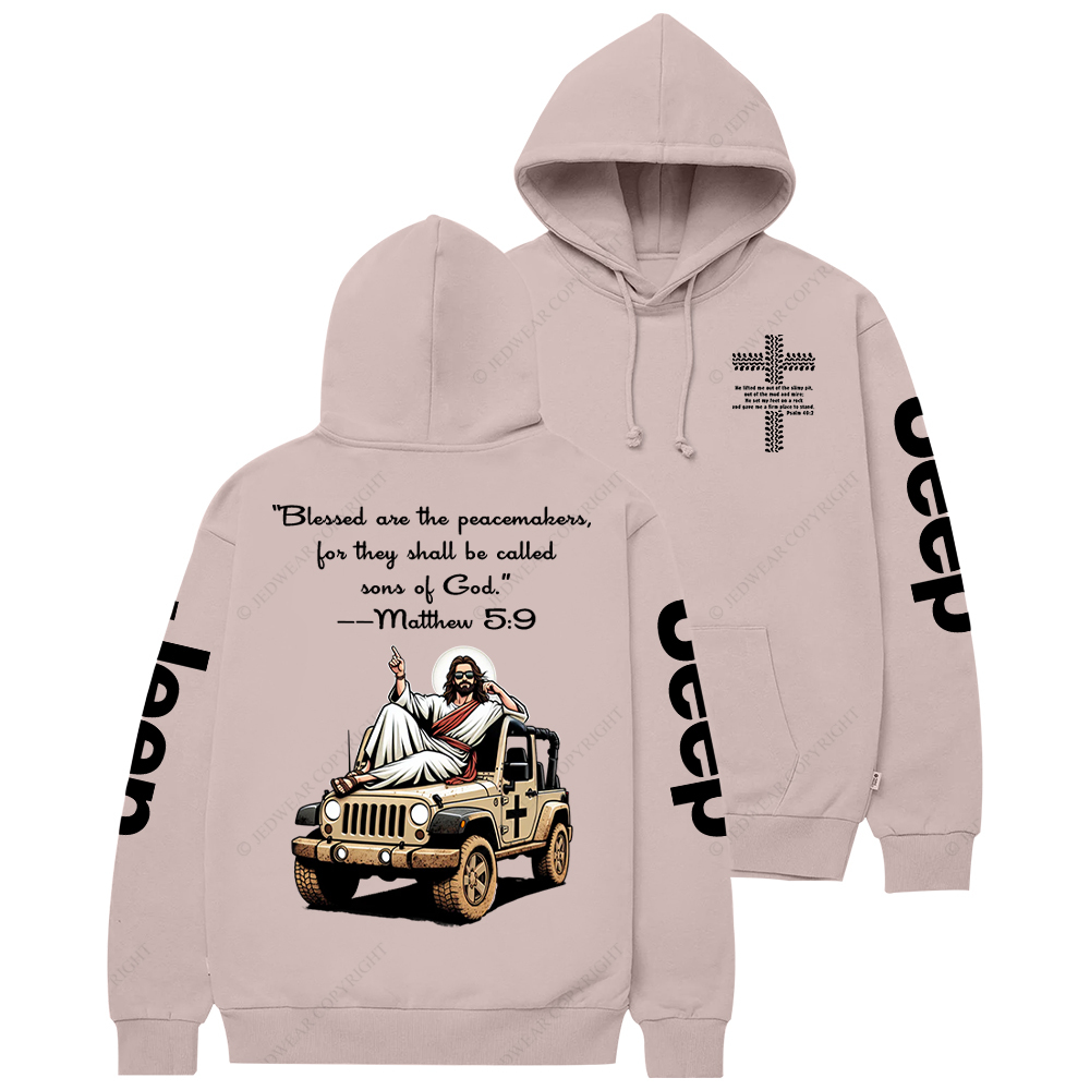 Blessed Are The Peacemakers Jesus Jp Casual Hoodie