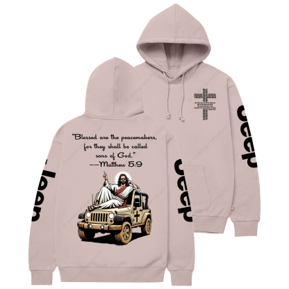 Blessed Are The Peacemakers Jesus Jp Casual Hoodie