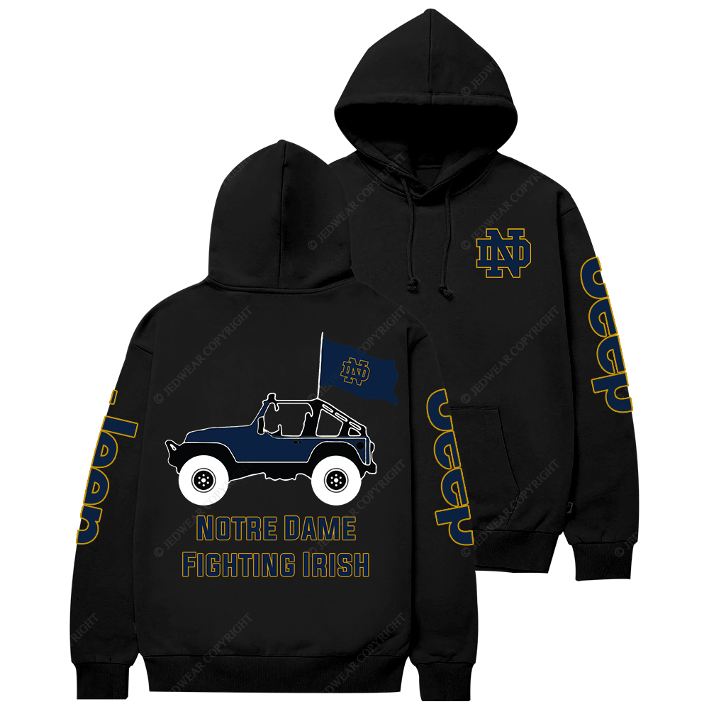 Notre Dame Fighting Irish Football Jp Casual Hoodie