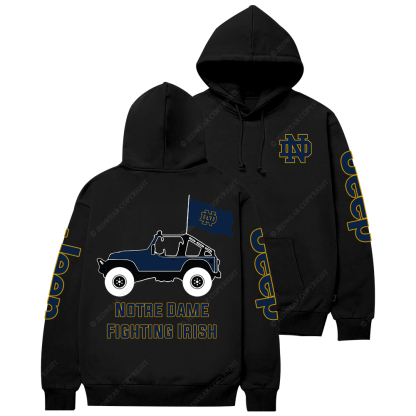 Notre Dame Fighting Irish Football Jp Casual Hoodie