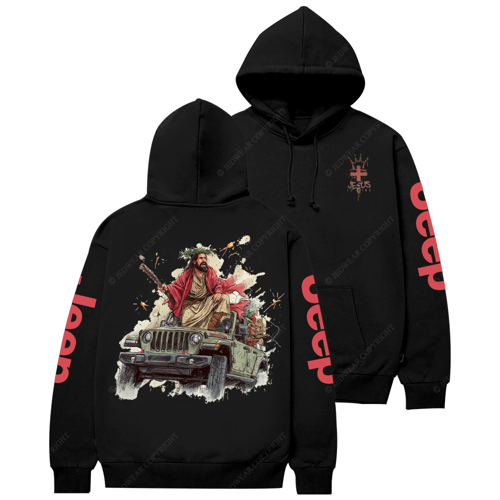 Religion Jesus Is King Cross Jp Casual Hoodie