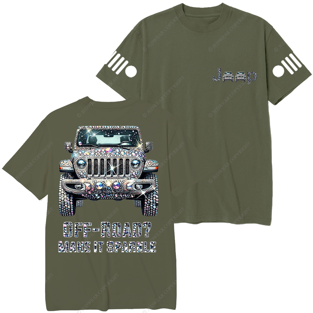 Bling Sparkle Rhinestone Car Glam Girl  Jp T-Shirt 