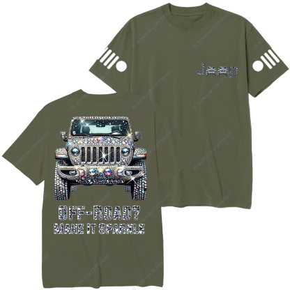 Bling Sparkle Rhinestone Car Glam Girl  Jp T-Shirt 