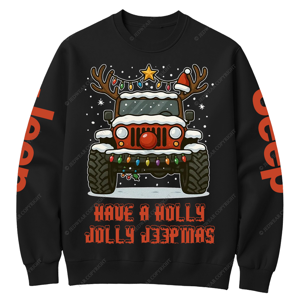 Off-Road Merry Christmas Jp Crew Neck Sweatshirt