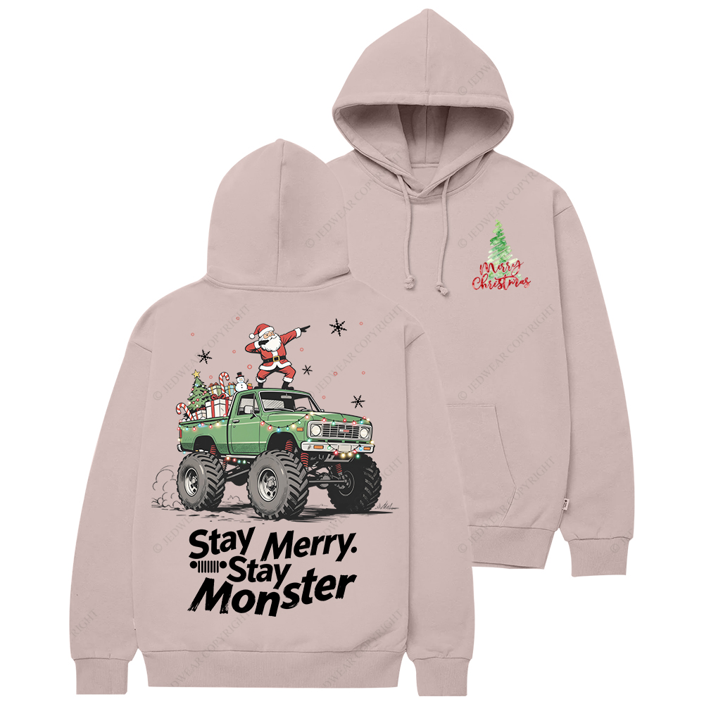 Stay Merry Christmas Stay Monster Jp Casual Hoodie