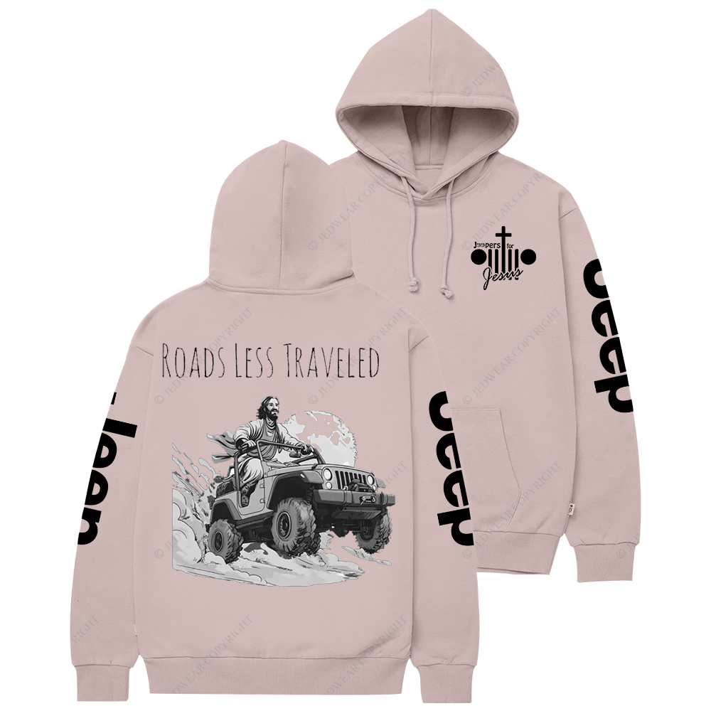 Religion Cross Jesus Roads Less Traveled Jp Casual Hoodie
